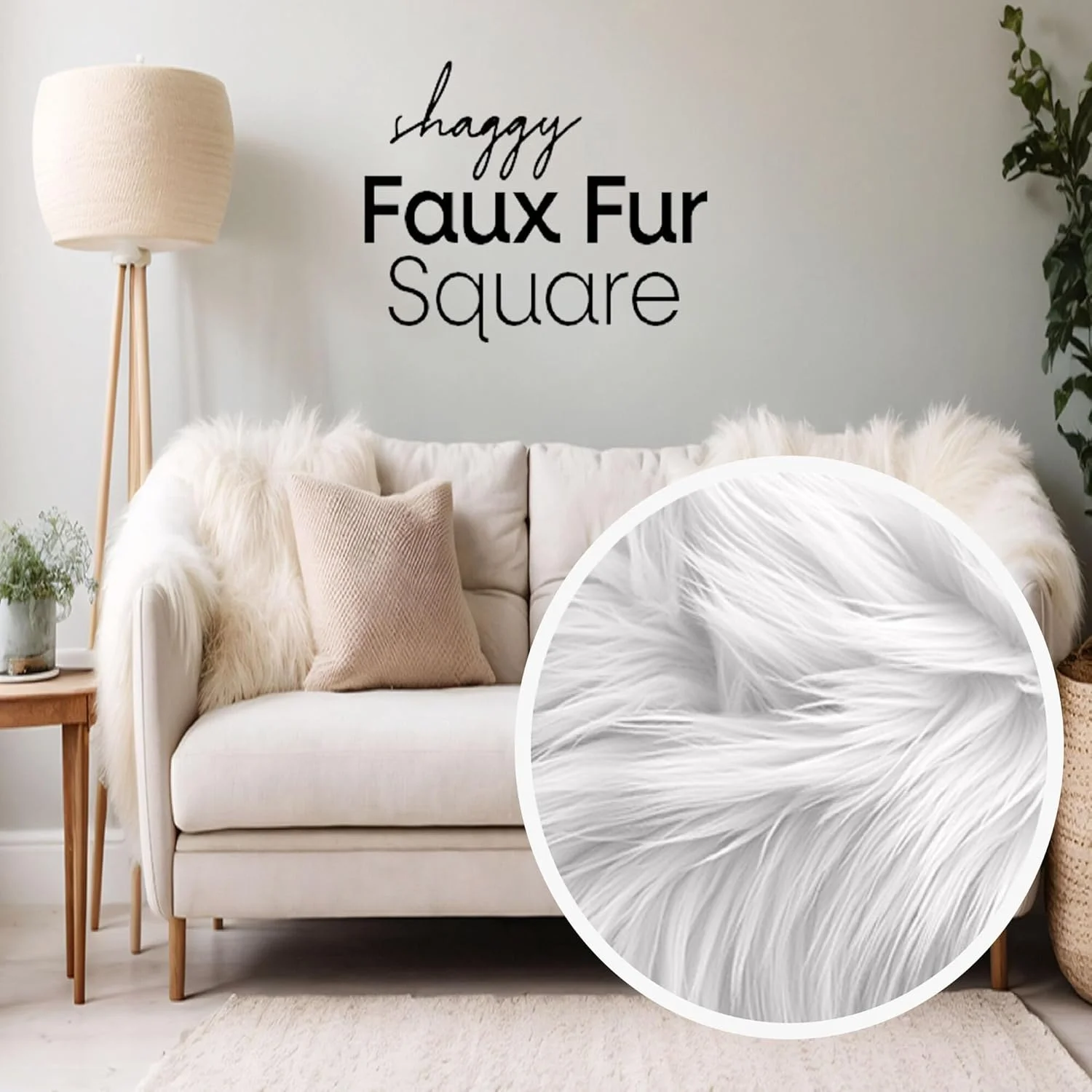FabricLA Shaggy Faux Fur Fabric - 10" X 10" Inches Pre-Cut - Use Fake Fur Fabric for DIY, Craft Fur Decoration, Fashion Accessory, Hobby - Black FabricLA Shaggy Faux Fur Fabric - 10" X 10" Inches Pre-Cut - Use Fake Fur Fabric for DIY, Craft Fur Decoration, Fashion Accessory, Hobby - Black