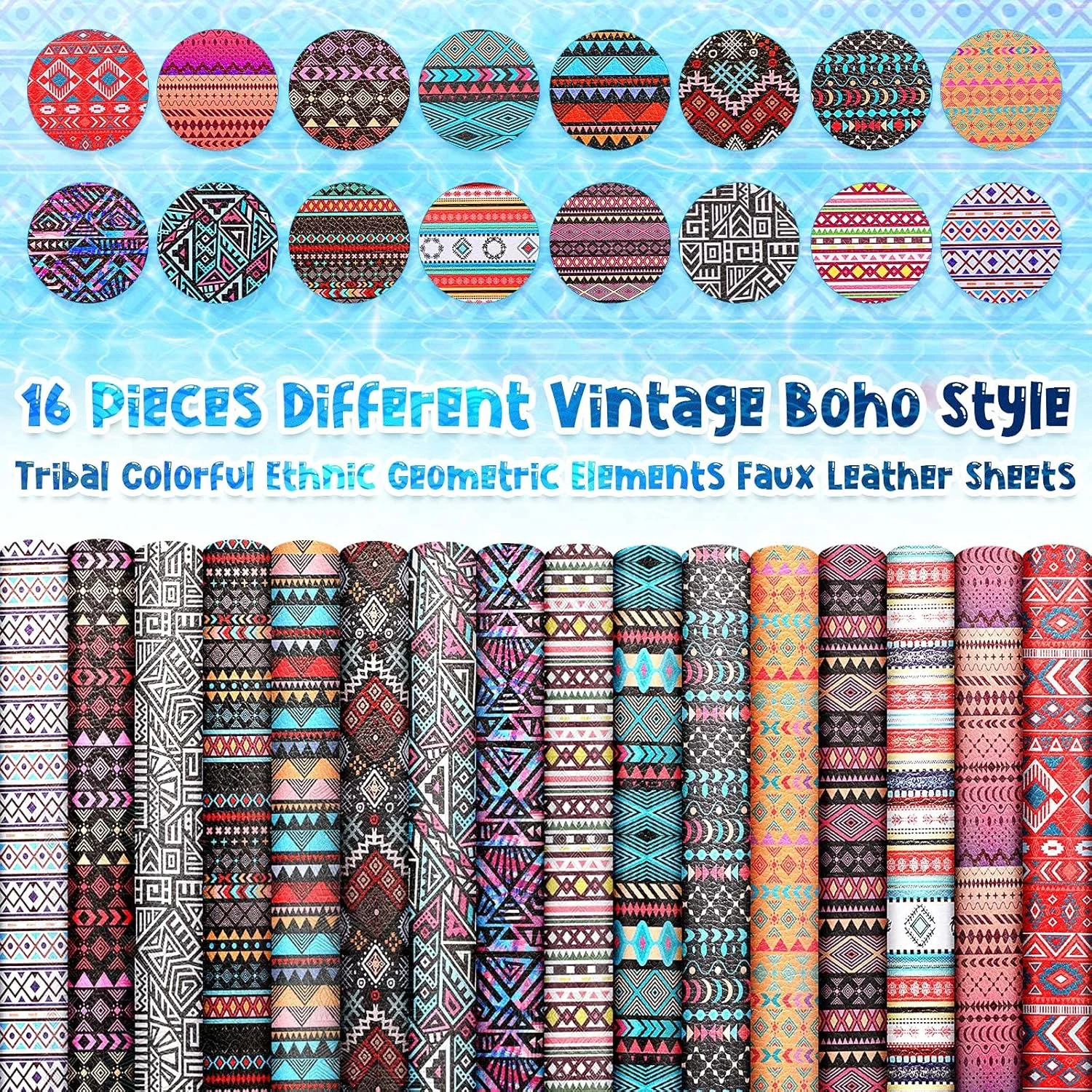 Weewooday 16 Pieces Striped Plaid Geometry Faux Leather Sheets Vintage Boho Style Leather Fabric Sheets Geometry Synthetic for DIY Bow Crafts Sewing Projects Decoration Making, 8.3 x 6.3 Inch Weewooday 16 Pieces Striped Plaid Geometry Faux Leather Sheets Vintage Boho Style Leather Fabric Sheets Geometry Synthetic for DIY Bow Crafts Sewing Projects Decoration Making, 8.3 x 6.3 Inch