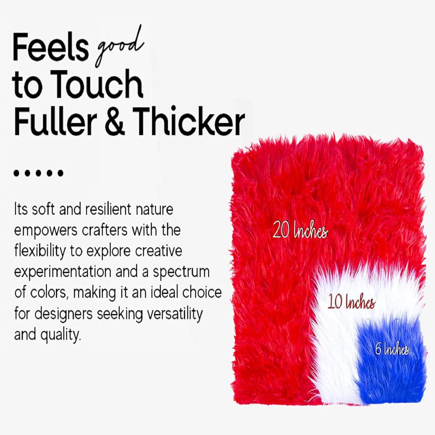 FabricLA Shaggy Faux Fur Fabric - 10" X 10" Inches Pre-Cut - Use Fake Fur Fabric for DIY, Craft Fur Decoration, Fashion Accessory, Hobby - Black FabricLA Shaggy Faux Fur Fabric - 10" X 10" Inches Pre-Cut - Use Fake Fur Fabric for DIY, Craft Fur Decoration, Fashion Accessory, Hobby - Black