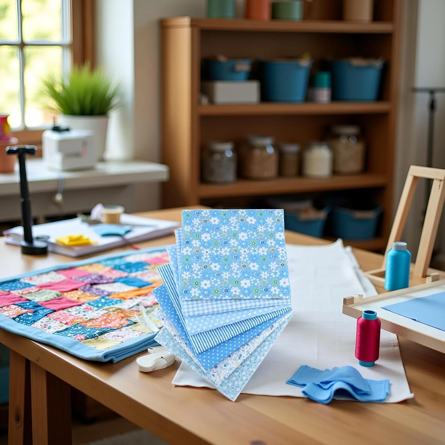 بسته پارچه نخی صنایع دستی آبی 7 تکه، مربع های تکه دوزی، خیاطی DIY، اسکرپ بوک، لحاف دوزی، الگوی نقطه گلدار، پارچه صنایع دستی و سرگرمی 10" x 10" (25cm x 25cm) بسته پارچه نخی صنایع دستی آبی 7 تکه، مربع های تکه دوزی، خیاطی DIY، اسکرپ بوک، لحاف دوزی، الگوی نقطه گلدار، پارچه صنایع دستی و سرگرمی 10" x 10" (25cm x 25cm)