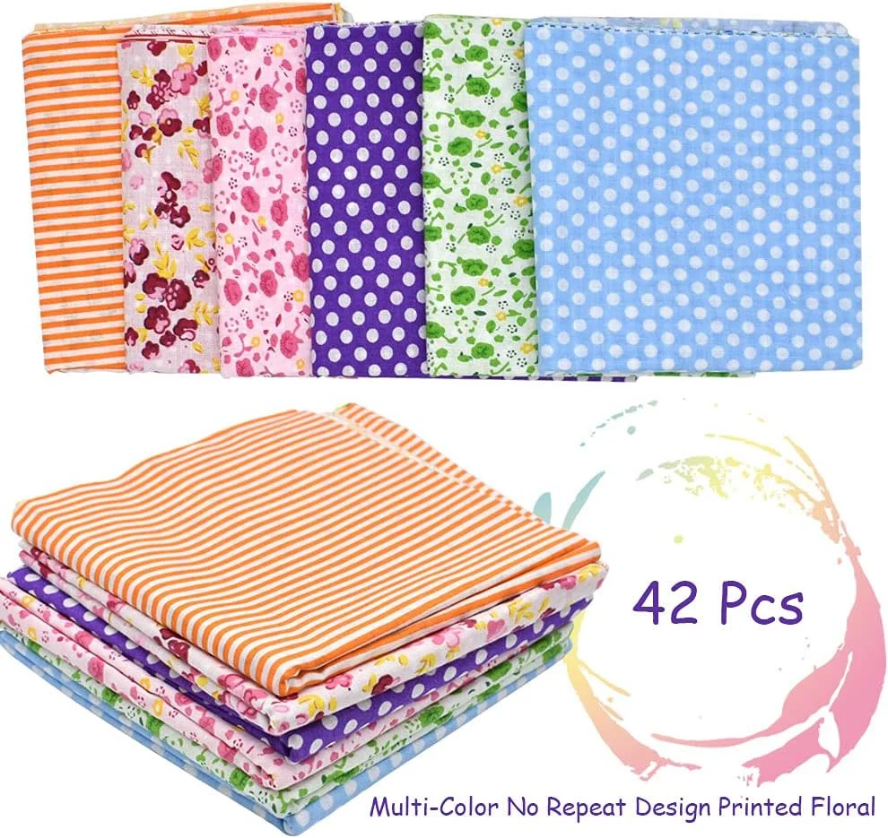 42Pcs 10"x10" Quilting Cotton Fabric Squares Sheets Pre-cut Multi-Color No Repeat Design Printed Floral Craft Fabric for DIY Sewing Scrapbooking Quilting Craft Patchwork (Red/Pink/Yellow/Green 42Pcs 10"x10" Quilting Cotton Fabric Squares Sheets Pre-cut Multi-Color No Repeat Design Printed Floral Craft Fabric for DIY Sewing Scrapbooking Quilting Craft Patchwork (Red/Pink/Yellow/Green
