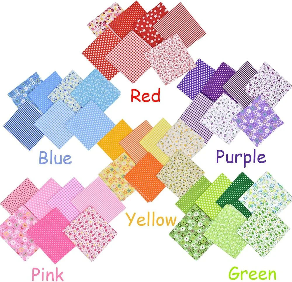 42Pcs 10"x10" Quilting Cotton Fabric Squares Sheets Pre-cut Multi-Color No Repeat Design Printed Floral Craft Fabric for DIY Sewing Scrapbooking Quilting Craft Patchwork (Red/Pink/Yellow/Green 42Pcs 10"x10" Quilting Cotton Fabric Squares Sheets Pre-cut Multi-Color No Repeat Design Printed Floral Craft Fabric for DIY Sewing Scrapbooking Quilting Craft Patchwork (Red/Pink/Yellow/Green