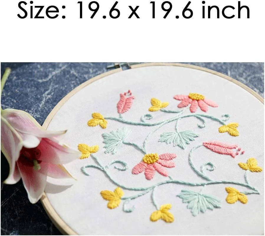 MWELLEWM پارچه کتانی سوزن دوزی 7 تکه / ست پارچه یک رنگ لباس لوازم جانبی صنایع دستی پارچه گلدوزی مربعی (50 * 50 سانتی متر)… MWELLEWM پارچه کتانی سوزن دوزی 7 تکه / ست پارچه یک رنگ لباس لوازم جانبی صنایع دستی پارچه گلدوزی مربعی (50 * 50 سانتی متر)…