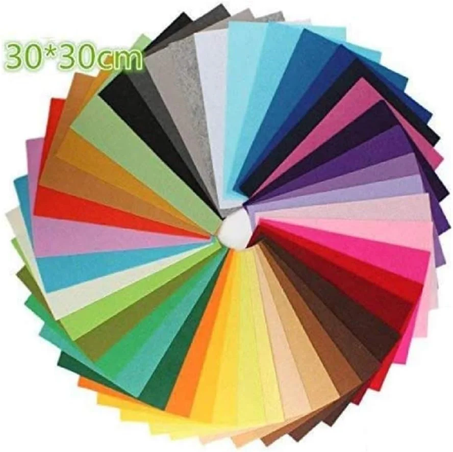 پارچه نمدی غیر بافته شده کوکه کرافتس - 42 رنگ، 30X30 سانتی متر