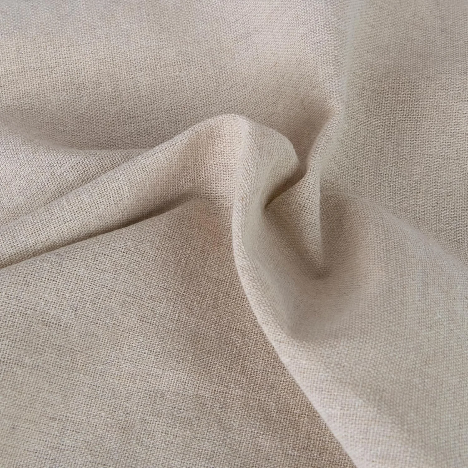 پارچه کتانی سوزن‌دوزی طبیعی LOVOUS، پارچه کتانی رنگ ثابت ساده، پارچه کنفی جوت، رومیزی، لوازم جانبی صنایع دستی، 50 در 157 سانتی‌متر (رنگ 2)