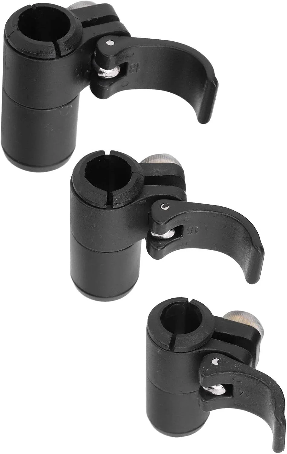 Walking Pole Flip Lock, 3pcs 14 16 18mm Stick Pole External Lock Stick Lock Replacement Climbing Stick Lock for Mountaineering/Hiking/Walking
