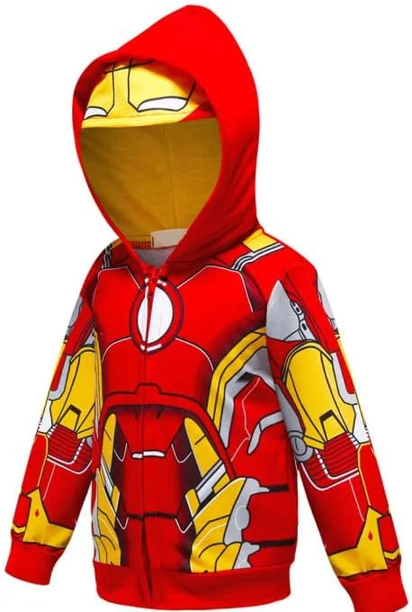 LEMONBABY Little Kids Unisex Boys Girls Superhero Cool Jacket Sweatshirt Hoodie Coat Costume LEMONBABY Little Kids Unisex Boys Girls Superhero Cool Jacket Sweatshirt Hoodie Coat Costume