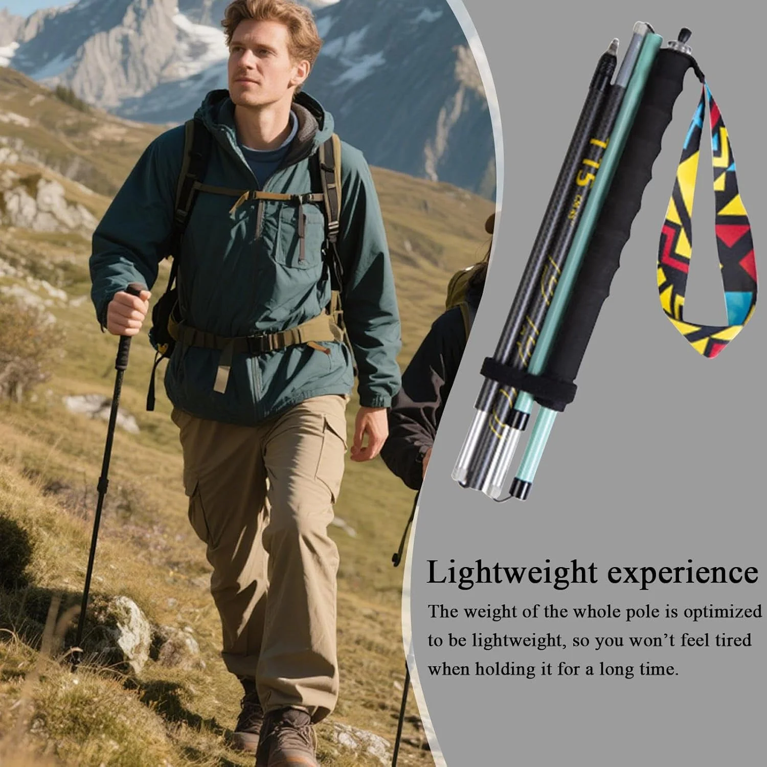 Hiking Poles for Women - Camping Sticks | Portable Quick Lock System Retractable Pole for Men Women Climbing Running Backpacking Hiking Outdoor Activities Hiking Poles for Women - Camping Sticks | Portable Quick Lock System Retractable Pole for Men Women Climbing Running Backpacking Hiking Outdoor Activities