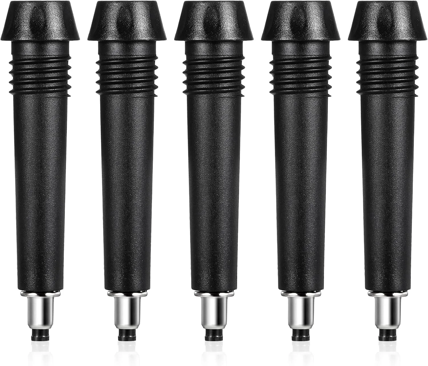 5 Pack Trekking Pole Tips Replacement Walking Sticks Tip Protectors Carbide Poles Tip Universal Hiking Stick Tips for Outdoor Climbing Snow Mud