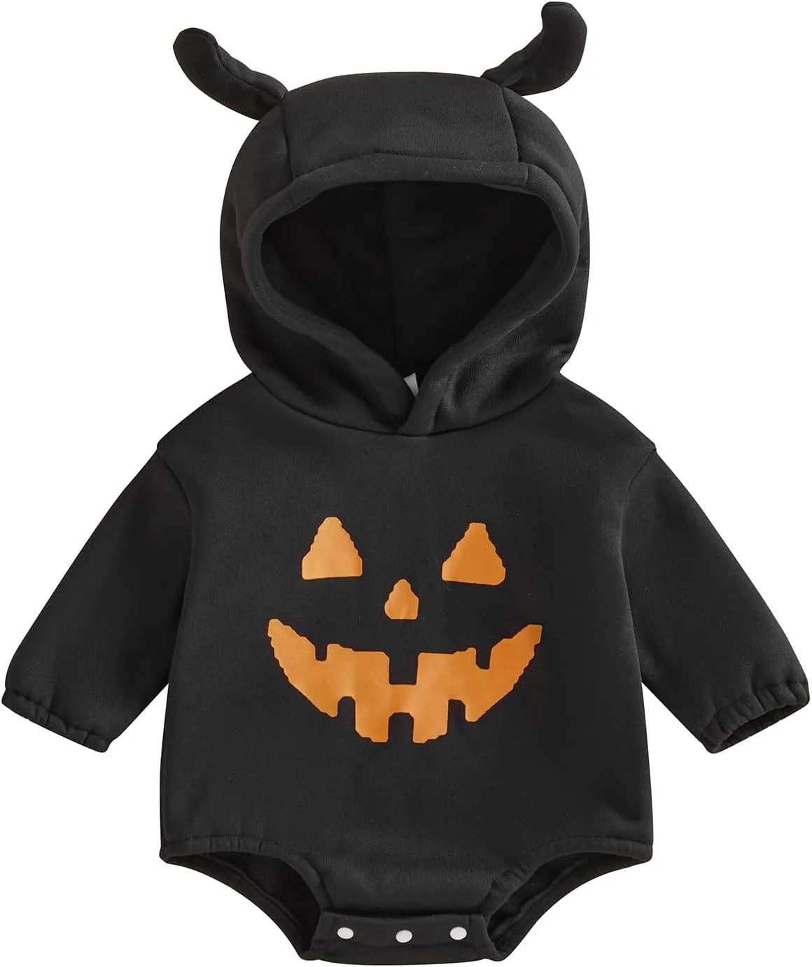 لباس نوزادی پسرانه دخترانه پاییزه Kayotuas، هودی شیطانی، سرهمی آستین بلند، لباس هالووین بامزه