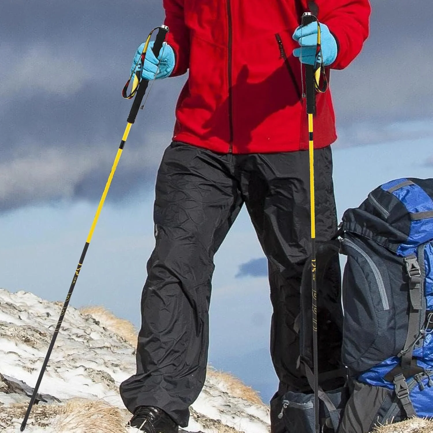Trekking Poles | Telescopic Sticks - Portable Quick Lock System Retractable Pole for Men Women Climbing Running Backpacking Hiking Outdoor Activities Trekking Poles | Telescopic Sticks - Portable Quick Lock System Retractable Pole for Men Women Climbing Running Backpacking Hiking Outdoor Activities