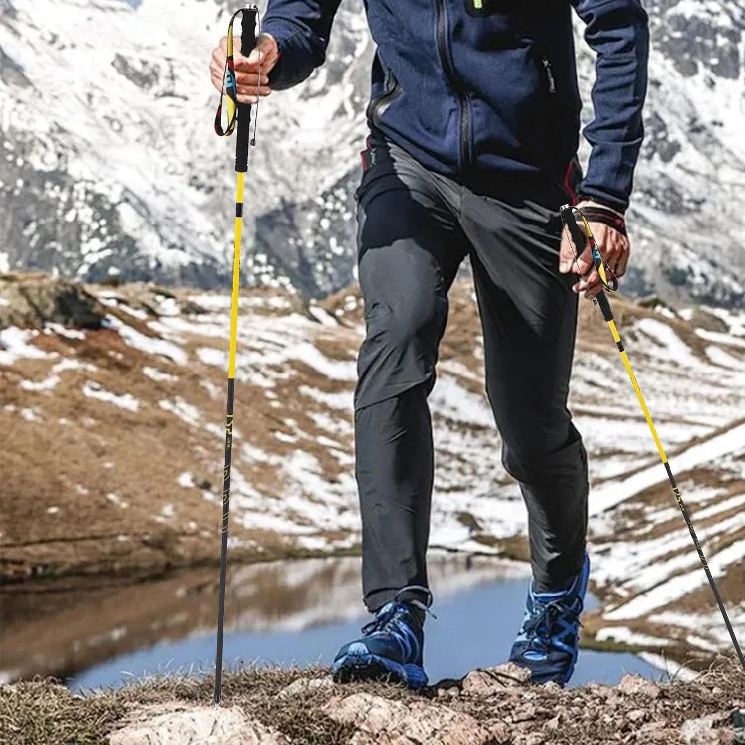 Hiking Sticks,Telescopic Sticks | Portable Quick Lock System Retractable Pole for Men Women Climbing Running Backpacking Hiking Outdoor Activities Hiking Sticks,Telescopic Sticks | Portable Quick Lock System Retractable Pole for Men Women Climbing Running Backpacking Hiking Outdoor Activities