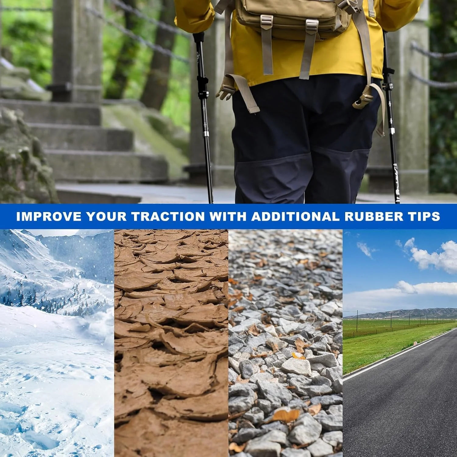 باتوم کوهنوردی برای پیاده روی و عصای کوهنوردی، تاشو و سبک وزن، دسته های چوب پنبه ای واقعی و فوم EVA راحت، لوازم ضروری کوهنوردی برای مردان، زنان و سالمندان، ست 2 عددی، مشکی باتوم کوهنوردی برای پیاده روی و عصای کوهنوردی، تاشو و سبک وزن، دسته های چوب پنبه ای واقعی و فوم EVA راحت، لوازم ضروری کوهنوردی برای مردان، زنان و سالمندان، ست 2 عددی، مشکی