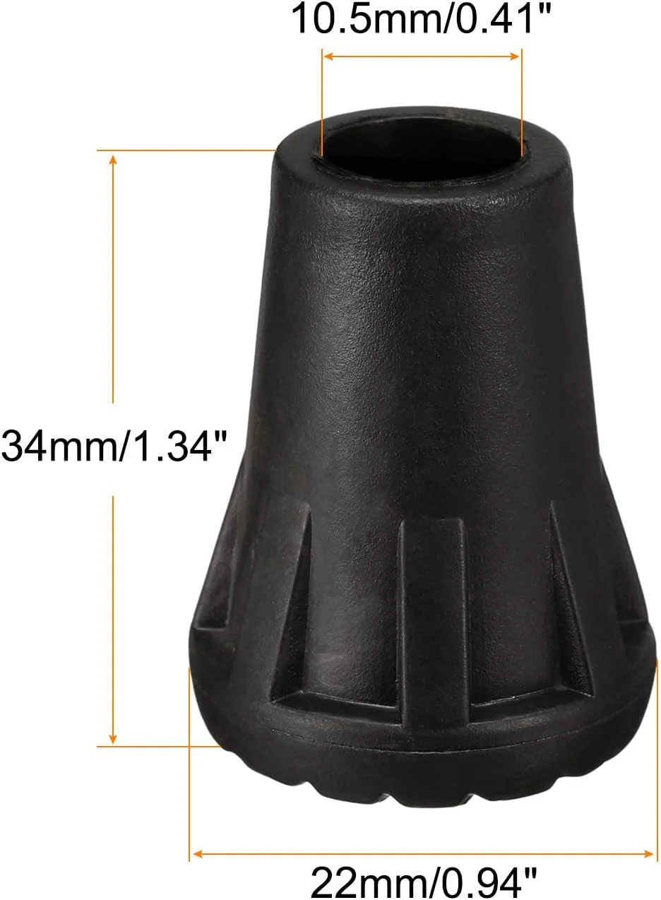 محافظ نوک باتوم کوهنوردی، 4 عدد درپوش جایگزین باتوم پیاده روی، عصا اسکی، محافظ نوک، لوازم جانبی برای باتوم های کوهنوردی فضای باز