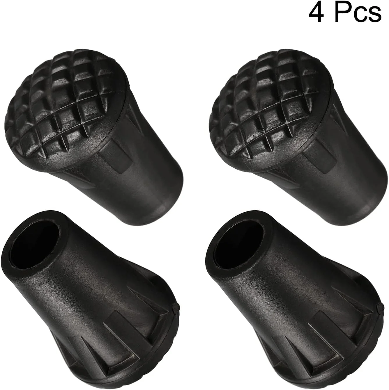 محافظ نوک باتوم کوهنوردی، 4 عدد درپوش جایگزین باتوم پیاده روی، عصا اسکی، محافظ نوک، لوازم جانبی برای باتوم های کوهنوردی فضای باز