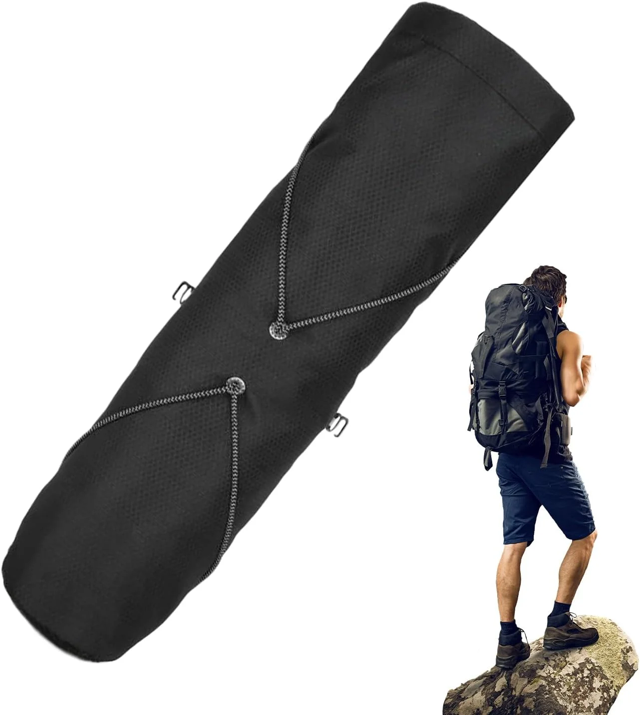 کیف حمل باتوم کوهنوردی | کیف سبک وزن برای نگهداری عصای کوهنوردی | کیف مسافرتی جایگزین برای مردان، زنان، دوندگان، کوهنوردان، صخره نوردان، کمپینگ و مسافرت