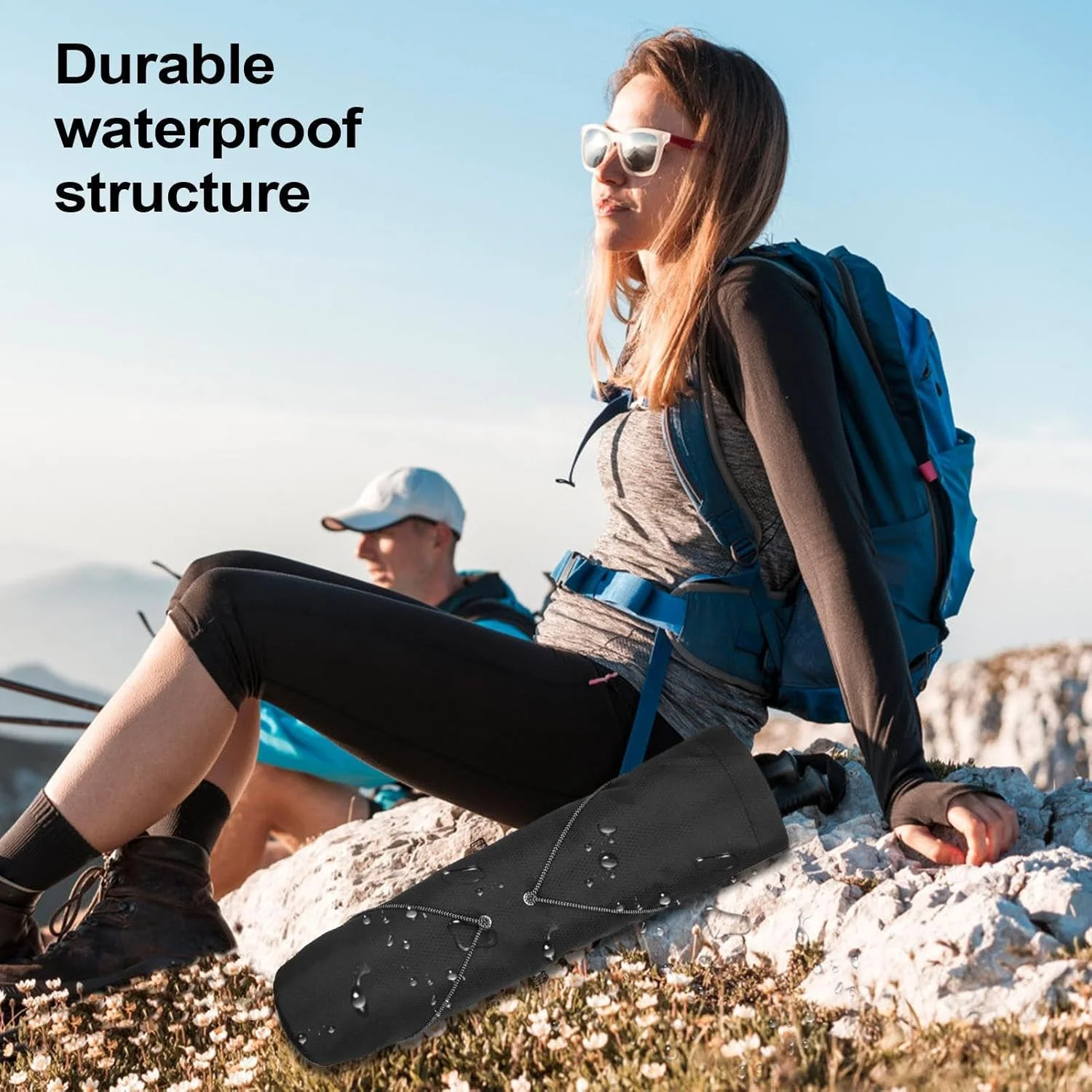 کیف حمل باتوم کوهنوردی | کیف سبک وزن برای نگهداری عصای کوهنوردی | کیف مسافرتی جایگزین برای مردان، زنان، دوندگان، کوهنوردان، صخره نوردان، کمپینگ و مسافرت