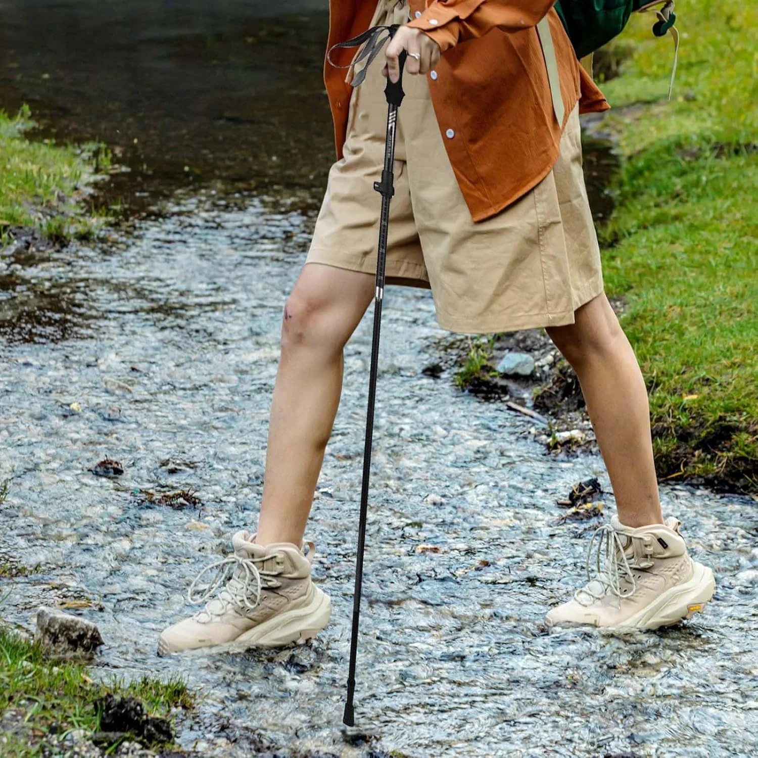 باتوم کوهنوردی تاشو | عصای کوهنوردی، باتوم های پیاده روی قابل تنظیم برای زنان، مردان، پیاده روی، کمپینگ، مسافرت، اسکی، کوهنوردی، فضای باز، کوله گردی