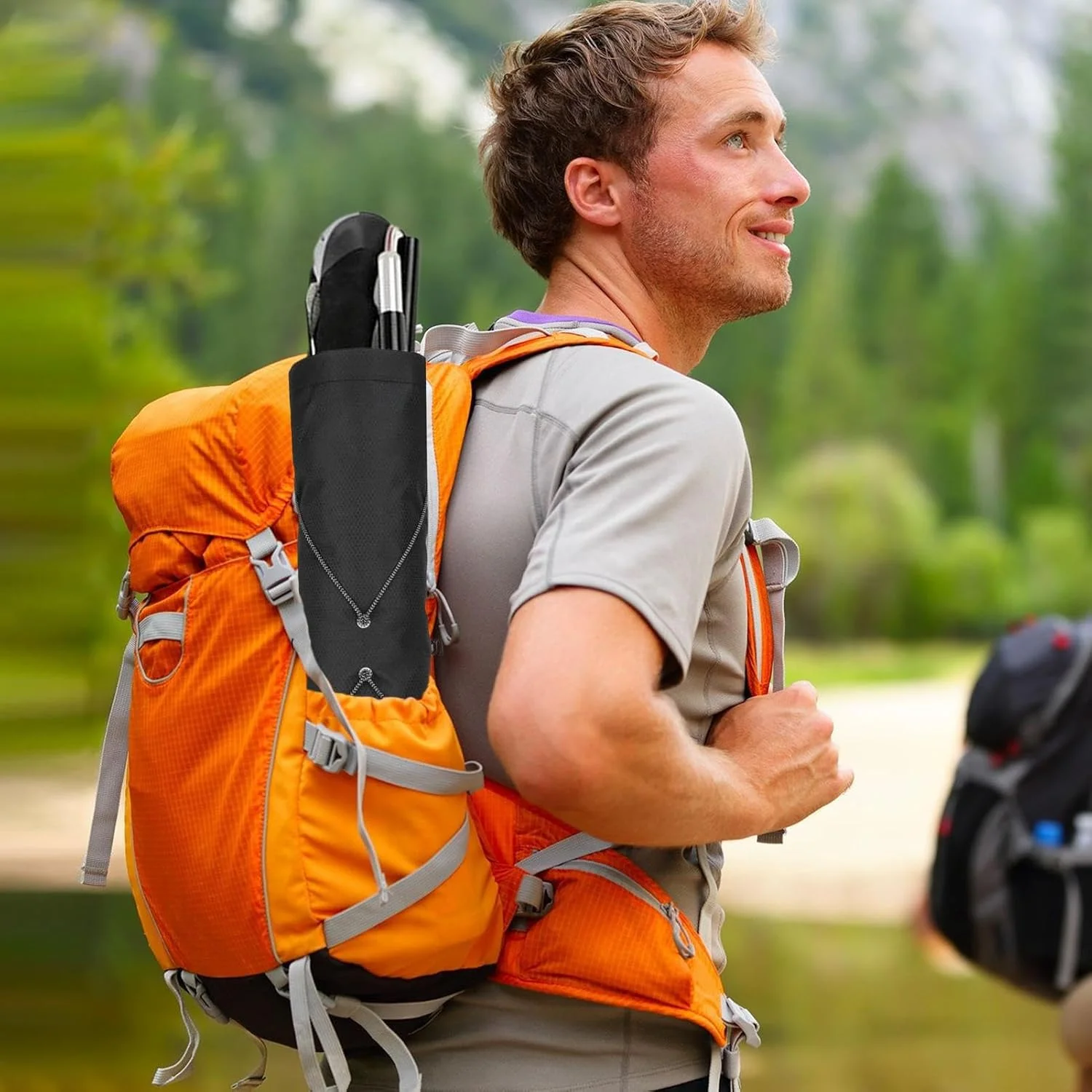 محفظه باتوم کوهنوردی | محافظ های ضد آب برای نگهداری باتوم | لوازم جانبی تاشو پیاده روی برای کوهنوردان، صخره نوردان، مسافرت، بزرگسالان، کوله گردی، کمپینگ و دوندگان