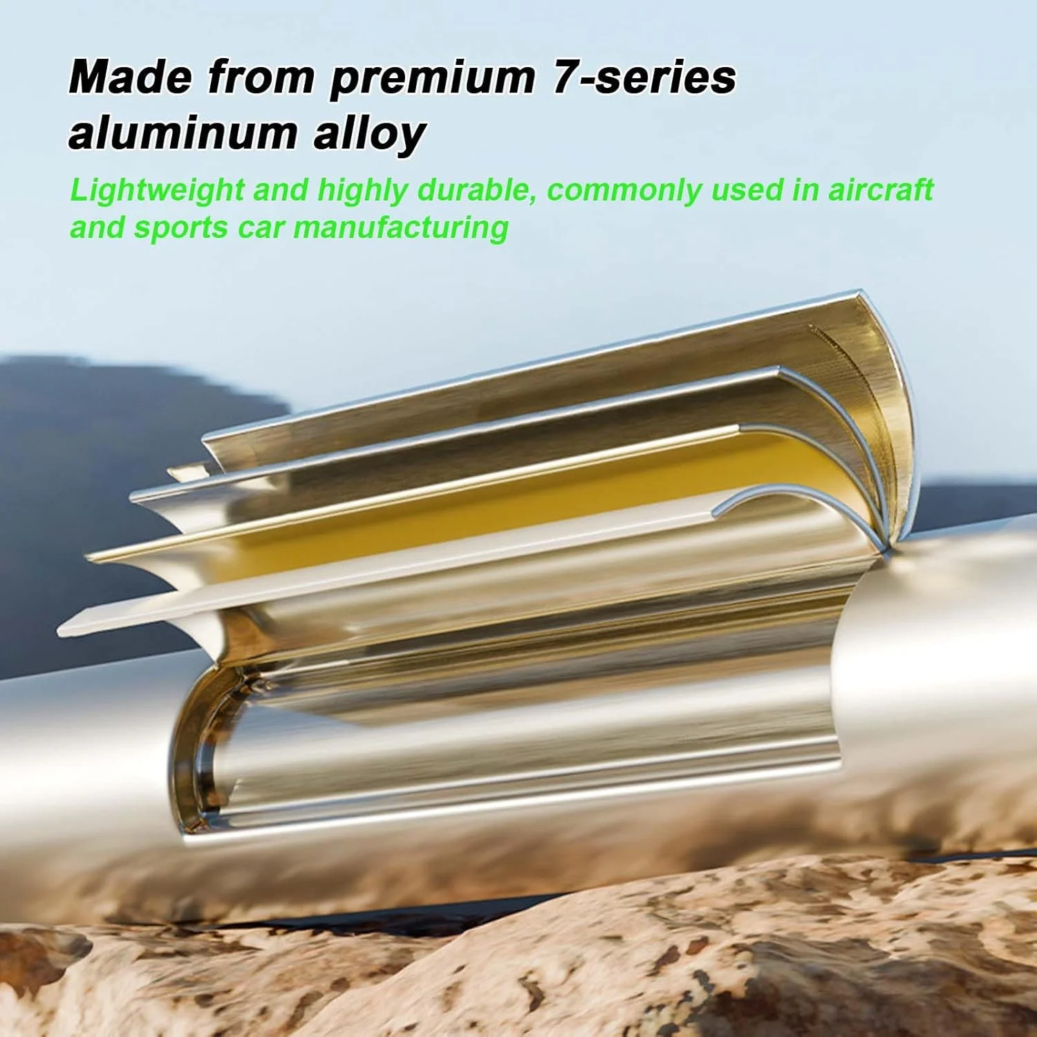 باتوم کوهنوردی تاشو - عصای کوهنوردی، باتوم ترکینگ تاشو برای فضای باز، کوهنوردی، کوله گردی، کمپینگ، بقا، پیاده روی، زنان، مردان