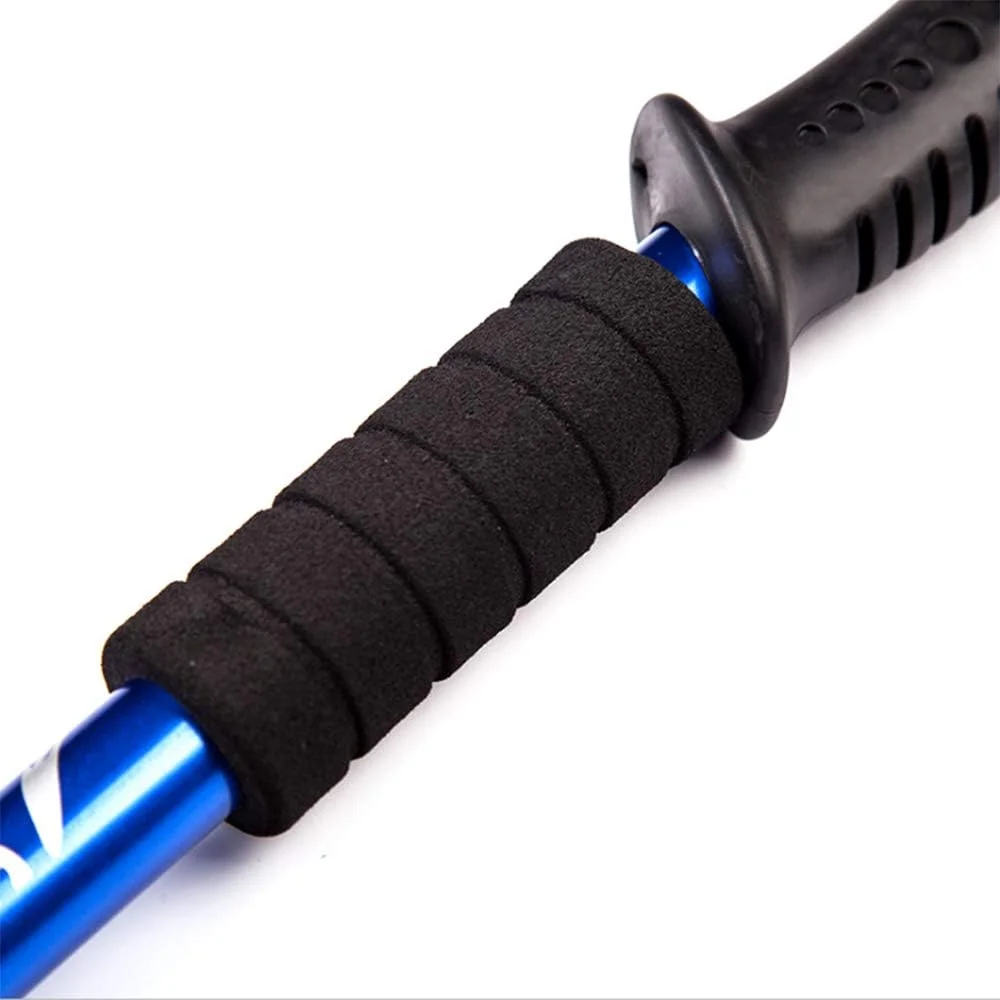 عصای کوهنوردی تاشو 4 قسمتی DobuyMall، عصای پیاده روی قابل تنظیم تلسکوپی برای پیاده روی، کمپینگ و گردش