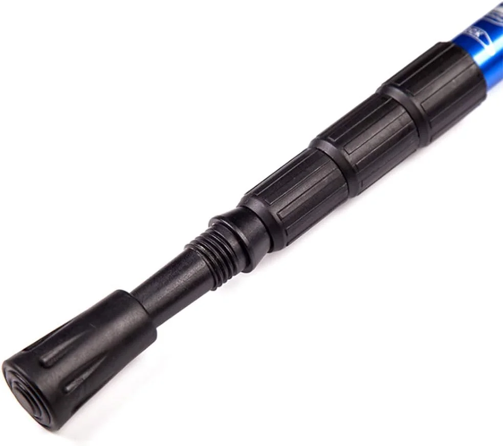 عصای کوهنوردی تاشو 4 قسمتی DobuyMall، عصای پیاده روی قابل تنظیم تلسکوپی برای پیاده روی، کمپینگ و گردش