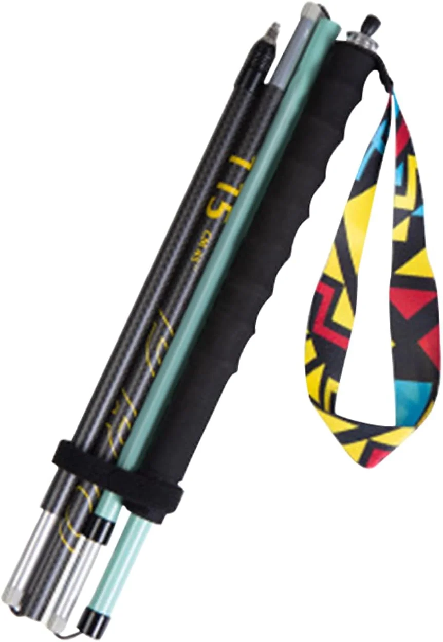 باتوم کوهنوردی | عصای کمپی - سیستم قفل سریع قابل حمل، باتوم جمع شونده برای مردان و زنان، مناسب کوهنوردی، دویدن، کوله گردی، پیاده روی و فعالیت های خارج از منزل