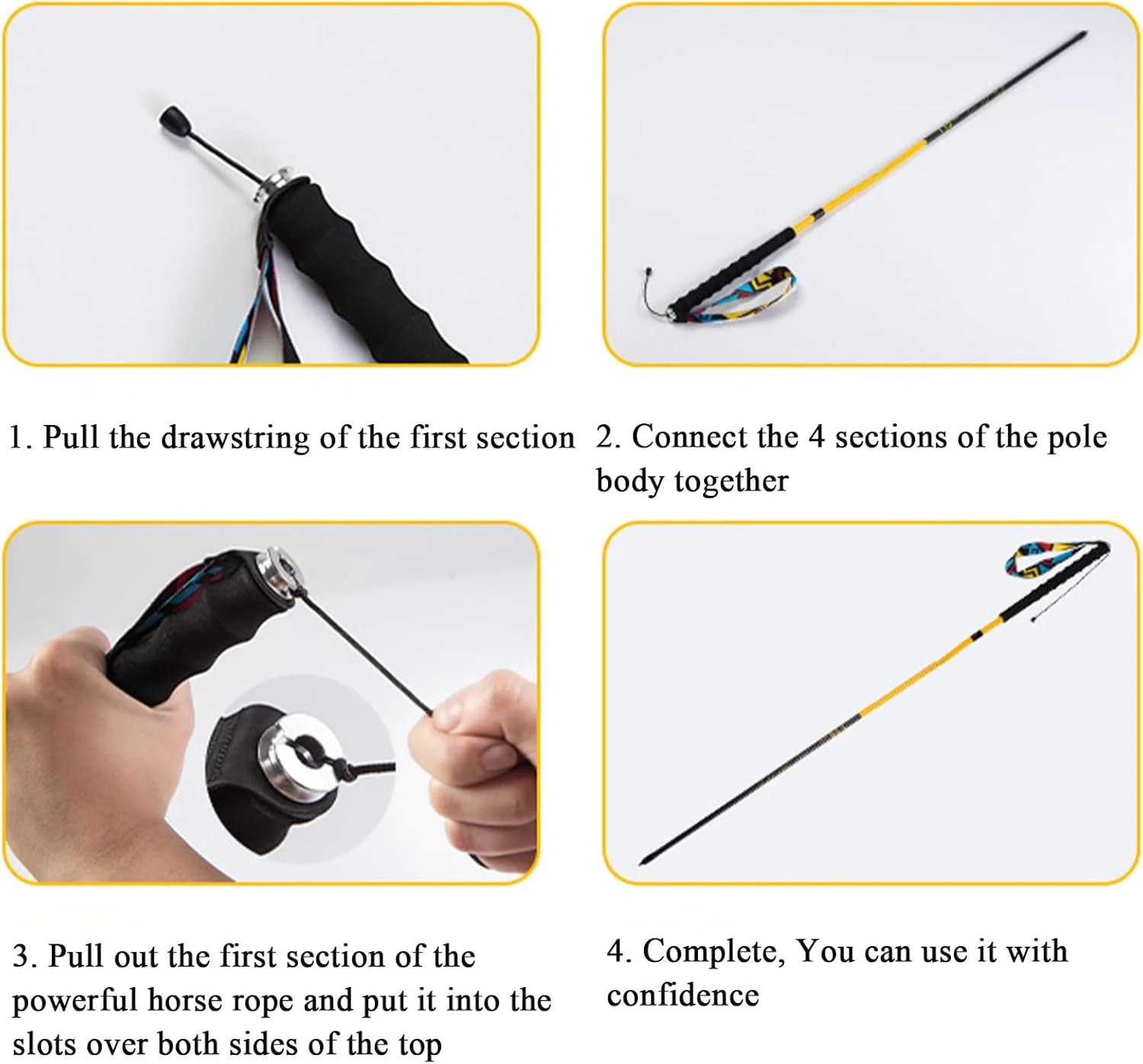باتوم کوهنوردی - عصای کوله پشتی - عصای سبک وزن قابل حمل و جمع شونده برای مردان، مناسب دویدن، کوله گردی در فضای باز، صخره نوردی، کوهنوردی، کمپینگ و پیاده روی
