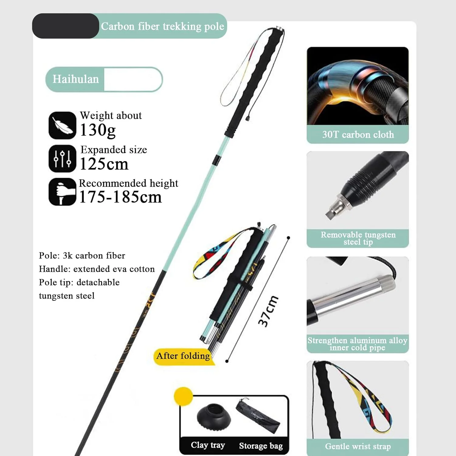 باتوم کوهنوردی | عصای کمپی - سیستم قفل سریع قابل حمل، باتوم جمع شونده برای مردان و زنان، مناسب کوهنوردی، دویدن، کوله گردی، پیاده روی و فعالیت های خارج از منزل باتوم کوهنوردی | عصای کمپی - سیستم قفل سریع قابل حمل، باتوم جمع شونده برای مردان و زنان، مناسب کوهنوردی، دویدن، کوله گردی، پیاده روی و فعالیت های خارج از منزل