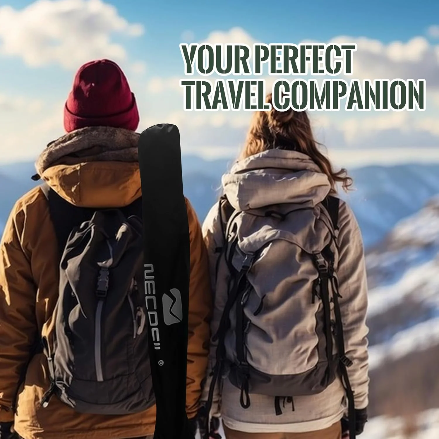 باتوم کوهنوردی Beauenty بسته 2 عددی، باتوم های پیاده روی تاشو سبک وزن، چوب های پیاده روی آلومینیومی با سیستم قفل سریع، چوب های کوهنوردی تلسکوپی قابل تنظیم برای پیاده روی، کمپینگ، صخره نوردی