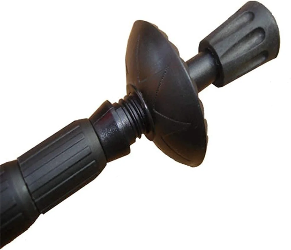 عصا زیر بغل چند منظوره تاشو، باتوم کوهنوردی، باتوم اسکی، عصای تلسکوپی آلیاژ آلومینیوم، عصای سه بخشی کوهنوردی، چوب دستی برای سالمندان - چن (سفید) LEOWE