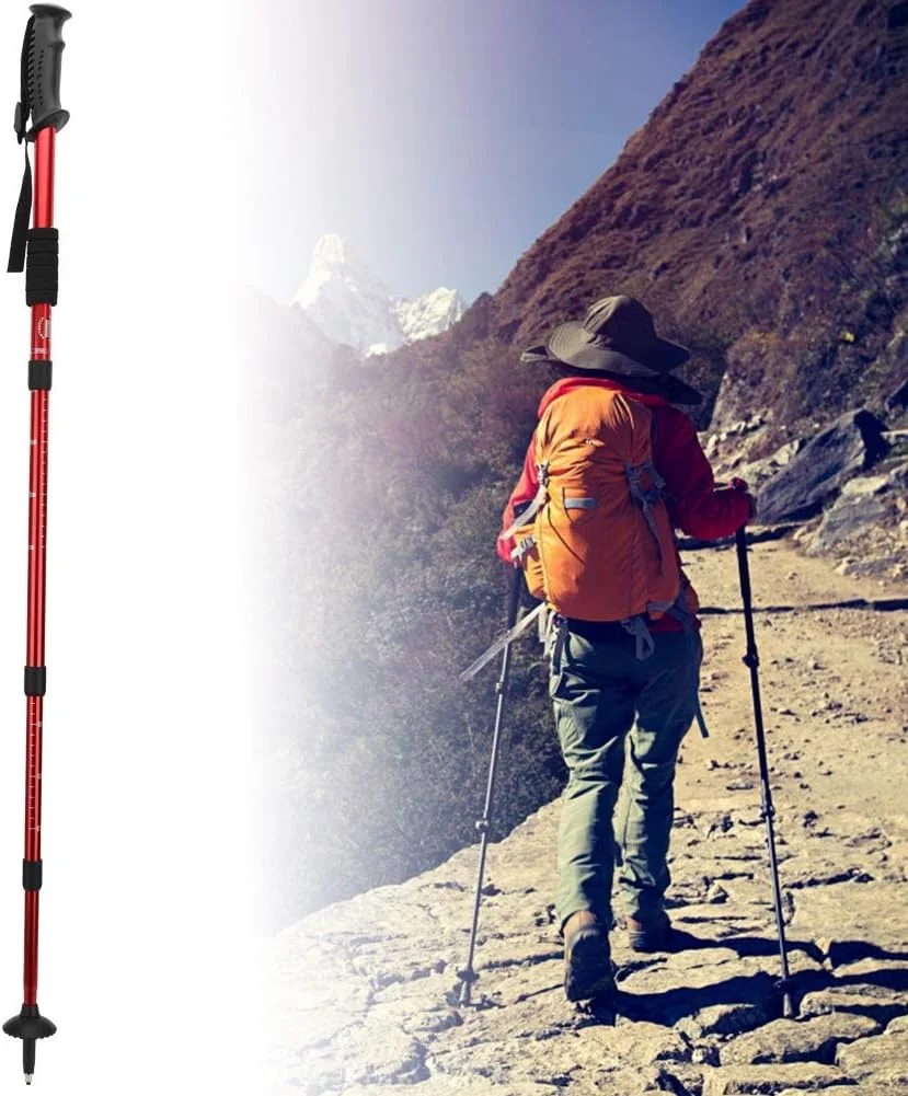 عصای پیاده روی، میله کوهنوردی 4 قسمتی، عصای کوهنوردی، دسته مستقیم با سیستم تعلیق، مناسب برای کوهنوردی، کمپینگ و پیاده روی عصای پیاده روی، میله کوهنوردی 4 قسمتی، عصای کوهنوردی، دسته مستقیم با سیستم تعلیق، مناسب برای کوهنوردی، کمپینگ و پیاده روی