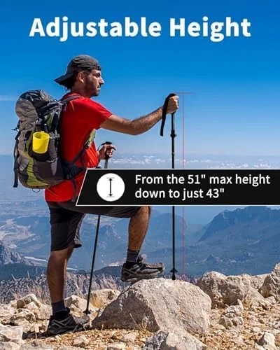 باتوم کوهنوردی AISUNOUTDOOR، عصای پیاده روی، آلومینیومی سبک وزن و تاشو، مناسب آقایان و بانوان، مناسب کوهنوردی، بسته 2 عددی، قابل تنظیم به همراه یک بارانی یکبار مصرف رایگان باتوم کوهنوردی AISUNOUTDOOR، عصای پیاده روی، آلومینیومی سبک وزن و تاشو، مناسب آقایان و بانوان، مناسب کوهنوردی، بسته 2 عددی، قابل تنظیم به همراه یک بارانی یکبار مصرف رایگان