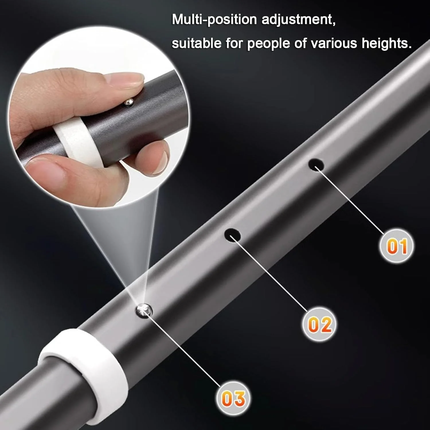 عصاهای کوهنوردی قابل تنظیم چند منظوره با دسته چرخان 90 درجه مناسب برای سالمندان، مسافرت و کوهنوردی عصاهای کوهنوردی قابل تنظیم چند منظوره با دسته چرخان 90 درجه مناسب برای سالمندان، مسافرت و کوهنوردی