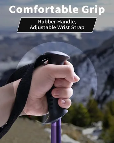 باتوم کوهنوردی AISUNOUTDOOR، عصای پیاده روی، آلومینیومی سبک وزن و تاشو، مناسب آقایان و بانوان، مناسب کوهنوردی، بسته 2 عددی، قابل تنظیم به همراه یک بارانی یکبار مصرف رایگان باتوم کوهنوردی AISUNOUTDOOR، عصای پیاده روی، آلومینیومی سبک وزن و تاشو، مناسب آقایان و بانوان، مناسب کوهنوردی، بسته 2 عددی، قابل تنظیم به همراه یک بارانی یکبار مصرف رایگان