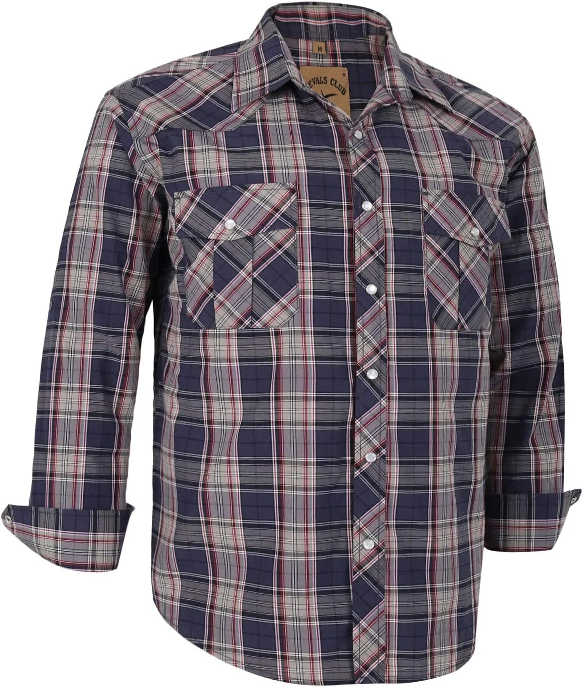 پیراهن مردانه آستین بلند دکمه دار Dctop، رنگ های ساده، طرح دار، مناسب کت و شلوار، مدل معمولی، پیراهن مردانه غیر رسمی، اتو آسان، مناسب کار، خاکستری چهارخانه #26، سایز S