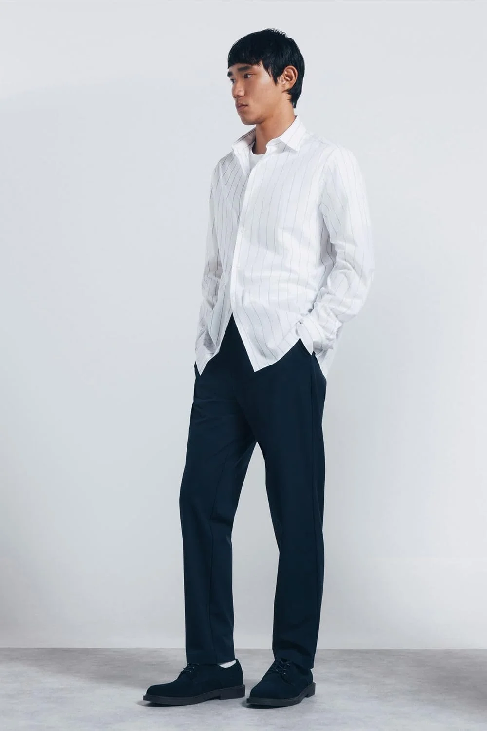 پیراهن مردانه راه راه پاپلین اسپرینگفیلد مدل Daily Stripe