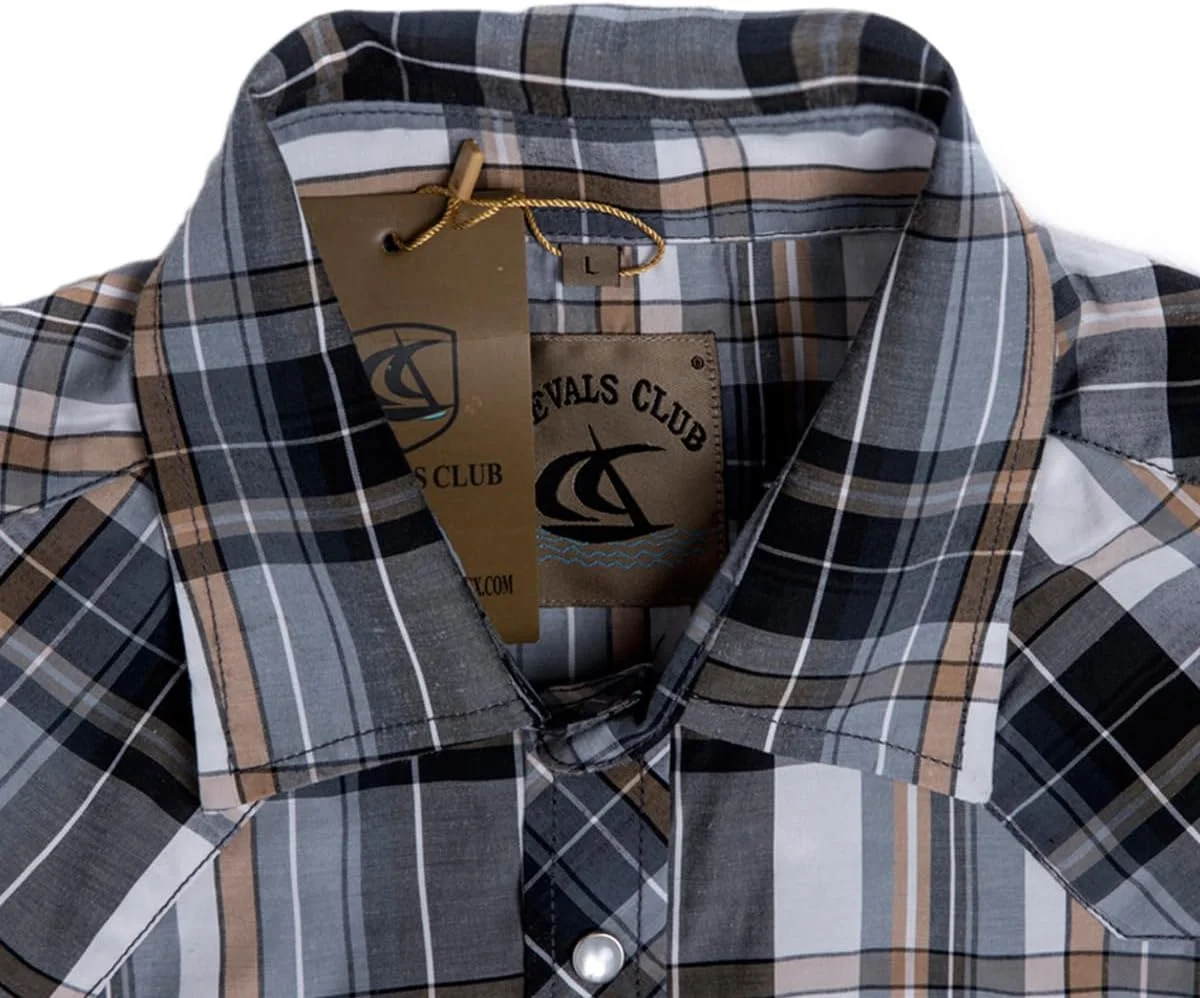 پیراهن مردانه آستین بلند دکمه دار Dctop، رنگ های ساده، طرح چهارخانه، مدل معمولی، پیراهن مردانه غیر رسمی با اتوکشی آسان، مناسب برای کار، زرد خاکستری #2، سایز S