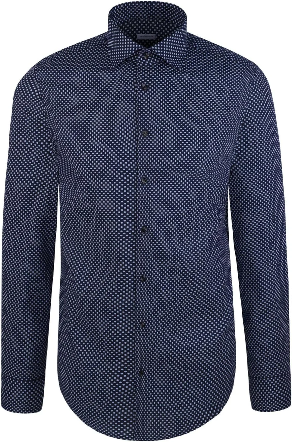 پیراهن مردانه آستین بلند Slim Fit Seidensticker، آبی، 38