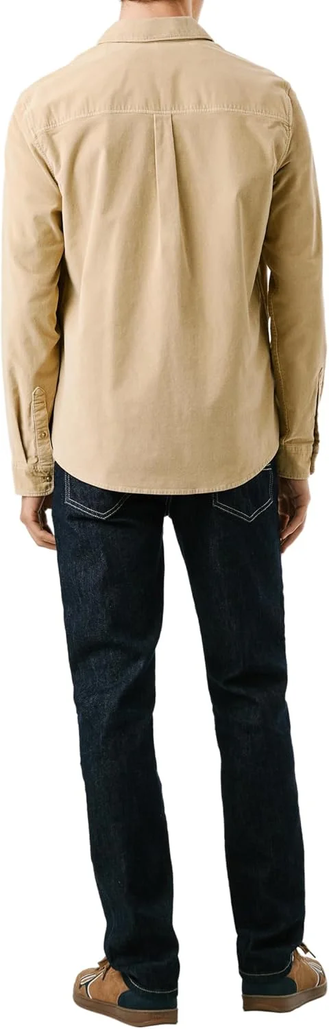 پیراهن مردانه پپه جینز مدل Clayton، قهوه ای (بژ سنگی)، سایز S پیراهن مردانه پپه جینز مدل Clayton، قهوه ای (بژ سنگی)، سایز S