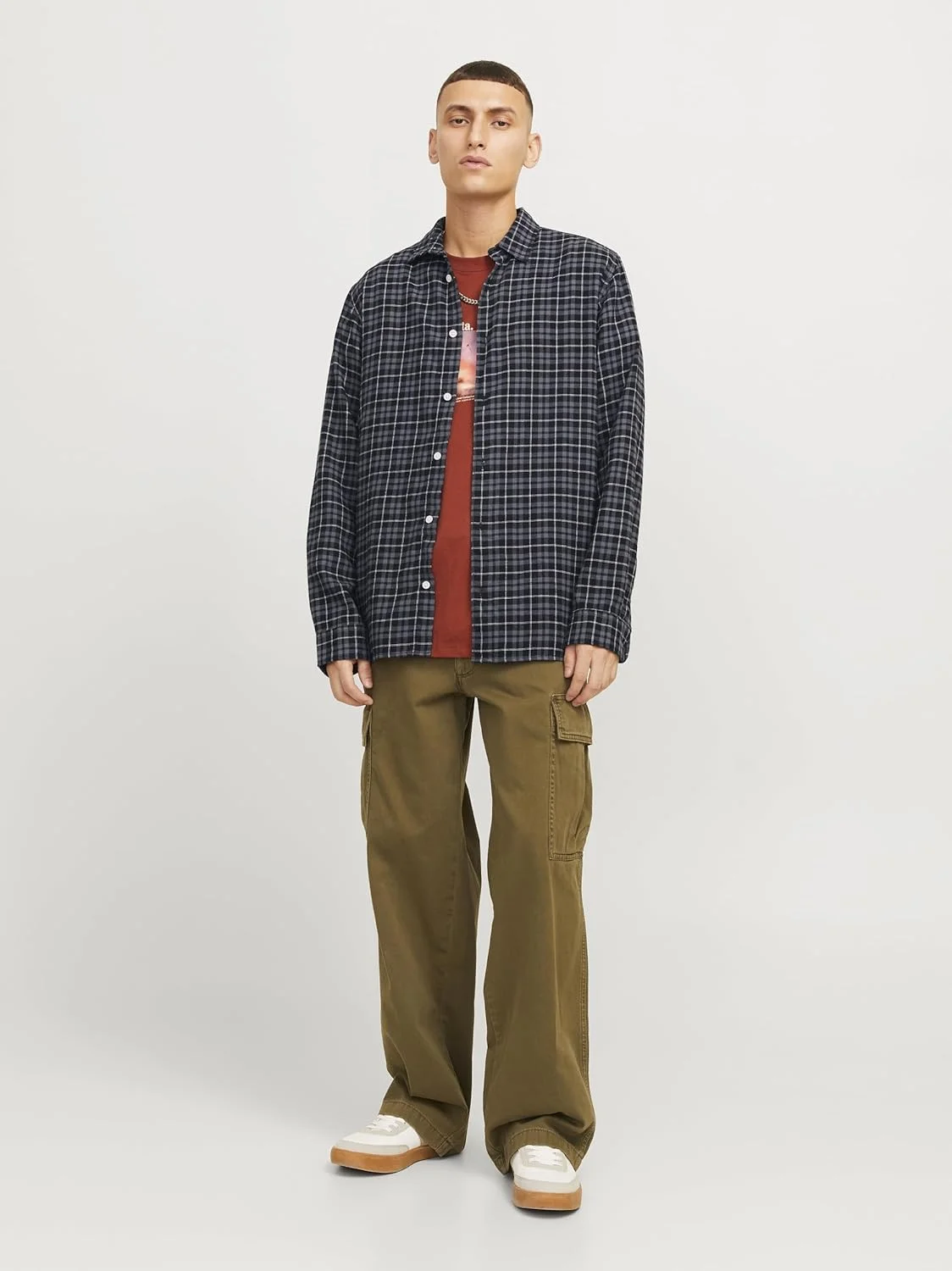 پیراهن مردانه جک اند جونز مدل Jorjoshua Check Shirt Ls پیراهن مردانه جک اند جونز مدل Jorjoshua Check Shirt Ls