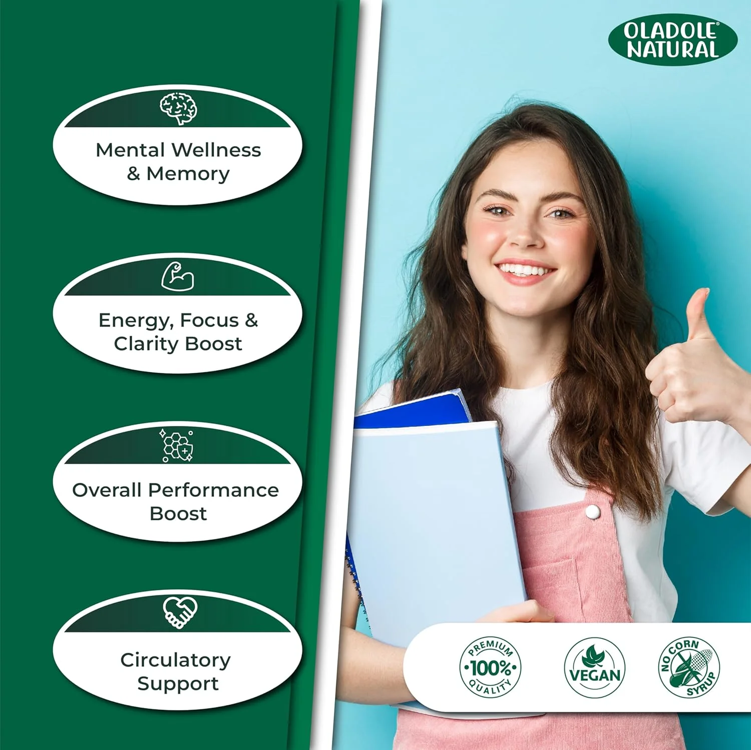 اولادول نچرال جینسینگ پاناکس قرمز کرهای 500 میلیگرم، 120 کپسول گیاهی برای افزایش انرژی و تقویت سیستم ایمنی، فرمول آداپتوژن ممتاز برای کاهش استرس و افزایش نشاط، جینسینوزیدهای با قدرت بالا | غیر تراریخته اولادول نچرال جینسینگ پاناکس قرمز کرهای 500 میلیگرم، 120 کپسول گیاهی برای افزایش انرژی و تقویت سیستم ایمنی، فرمول آداپتوژن ممتاز برای کاهش استرس و افزایش نشاط، جینسینوزیدهای با قدرت بالا | غیر تراریخته