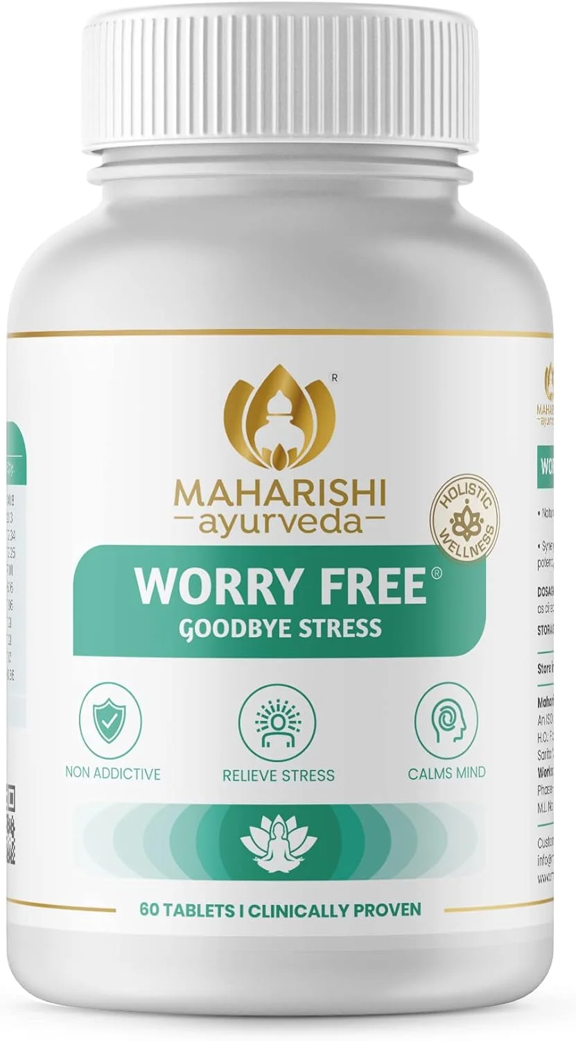داروی آیورودا بدون نگرانی Maharishi Ayurveda به حفظ آرامش ذهن و بدن کمک می کند، غیر اعتیاد آور، 60 قرص در هر بسته