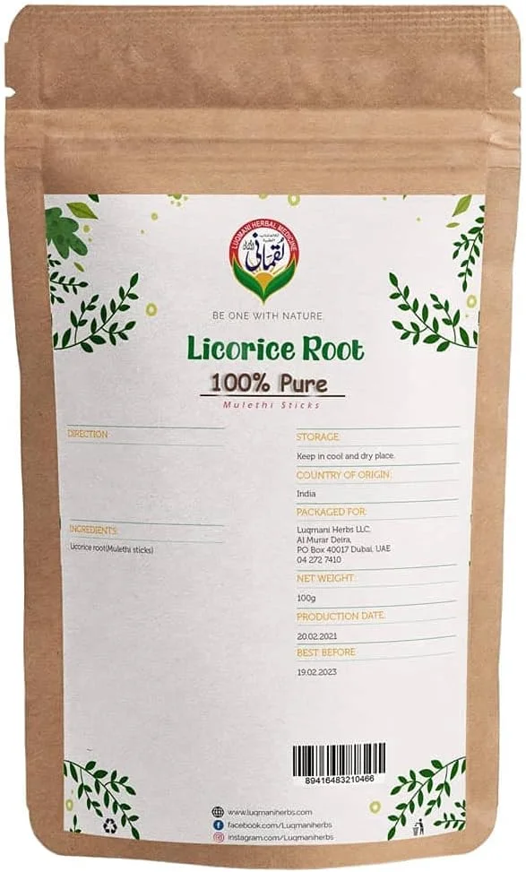 ریشه شیرین بیان لقمان حکیم (100 گرم)