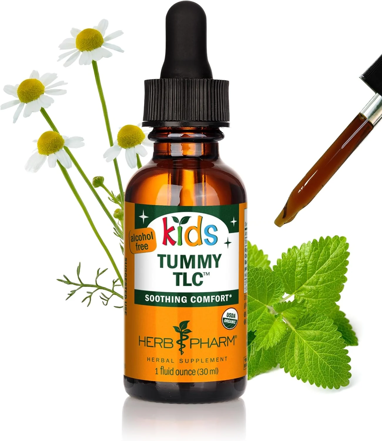 هرب فارم Kids Tummy TLC | با مواد طبیعی | برای تسکین ناراحتی معده | بدون الکل | بدون گلوتن | 1 اونس