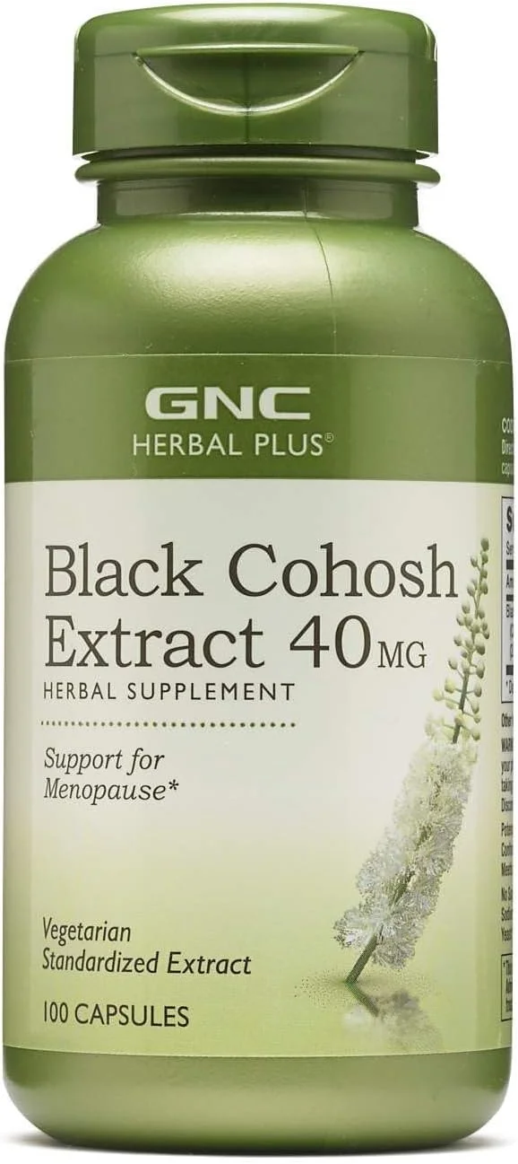 مکمل عصاره کوهوش سیاه GNC Herbal Plus، 40 میلی گرم، گیاهی، پشتیبانی از دوران یائسگی، 100 سروینگ