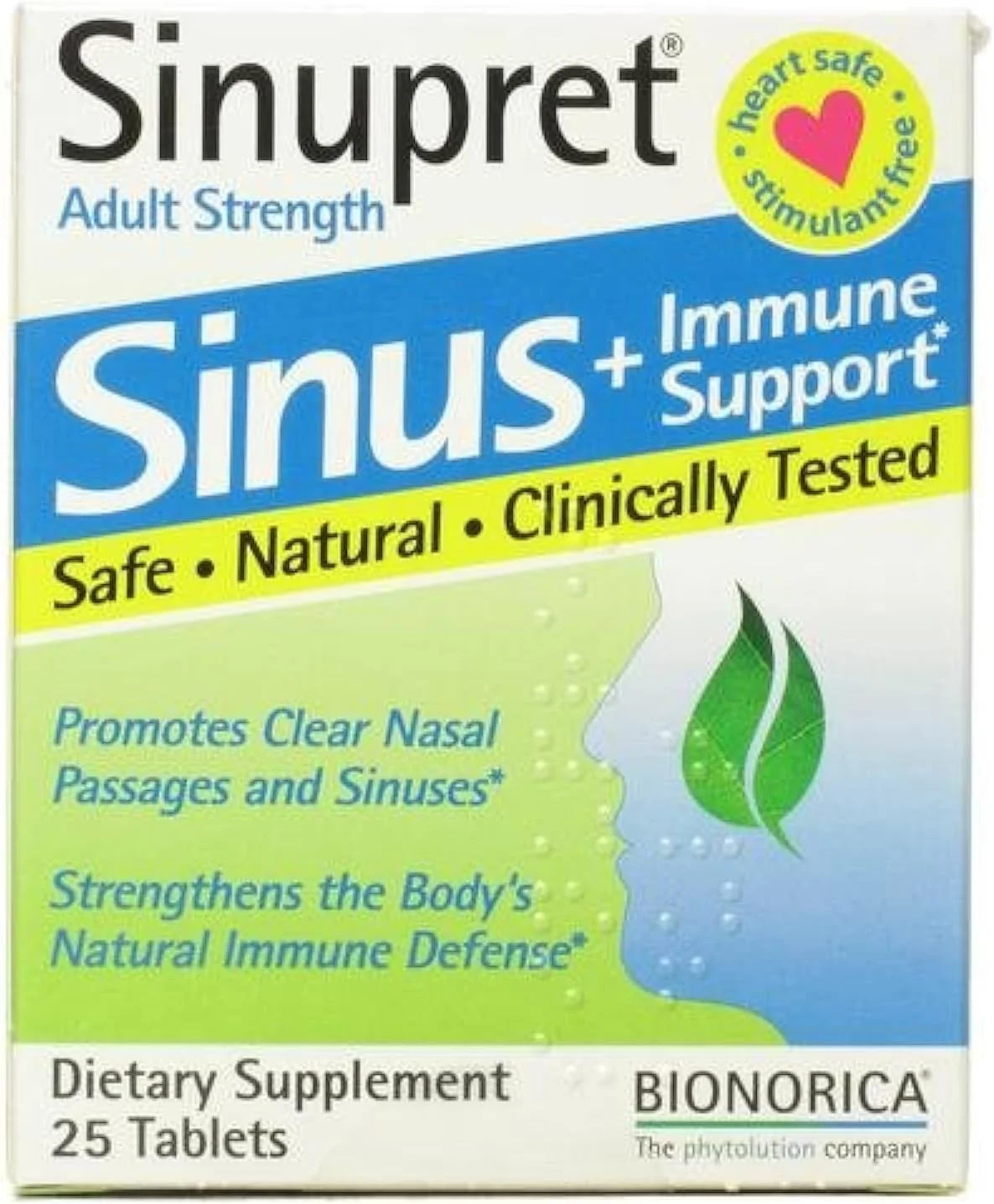 بایونوریکا، شرکت فیتوسولوشن، سینوپرت مخصوص بزرگسالان، پشتیبانی از سینوس + سیستم ایمنی، کاملا طبیعی، مکمل گیاهی سریع الاثر برای مجاری بینی و تقویت سیستم ایمنی حاوی گل شاه پسند و گل آقطی - 25 قرص