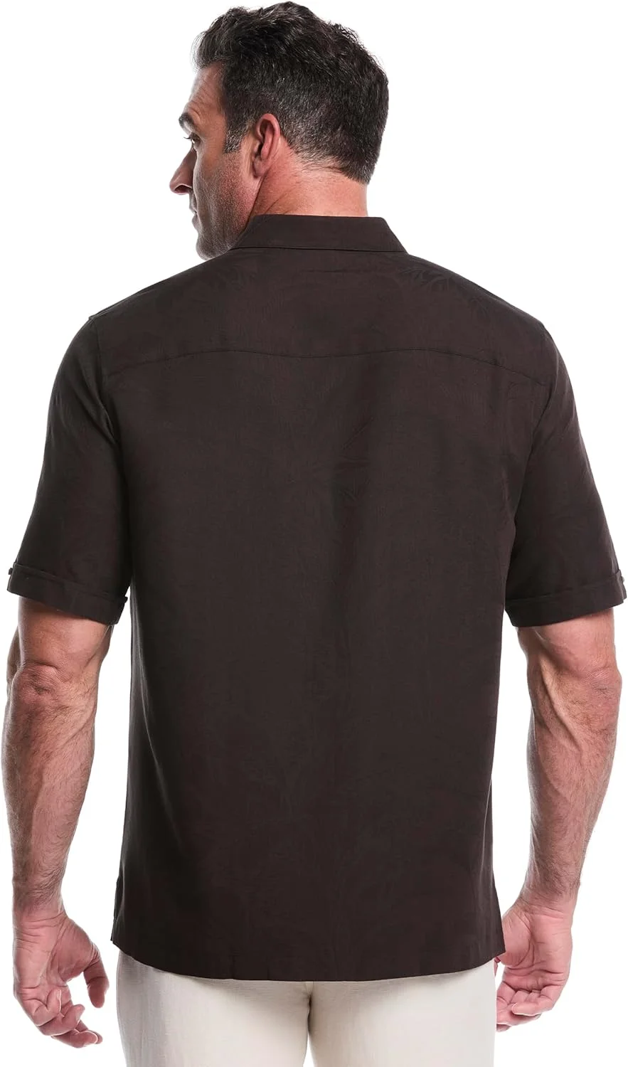 پیراهن آستین کوتاه مردانه کوباورا با دکمه و طرح گلدار و یک جیب