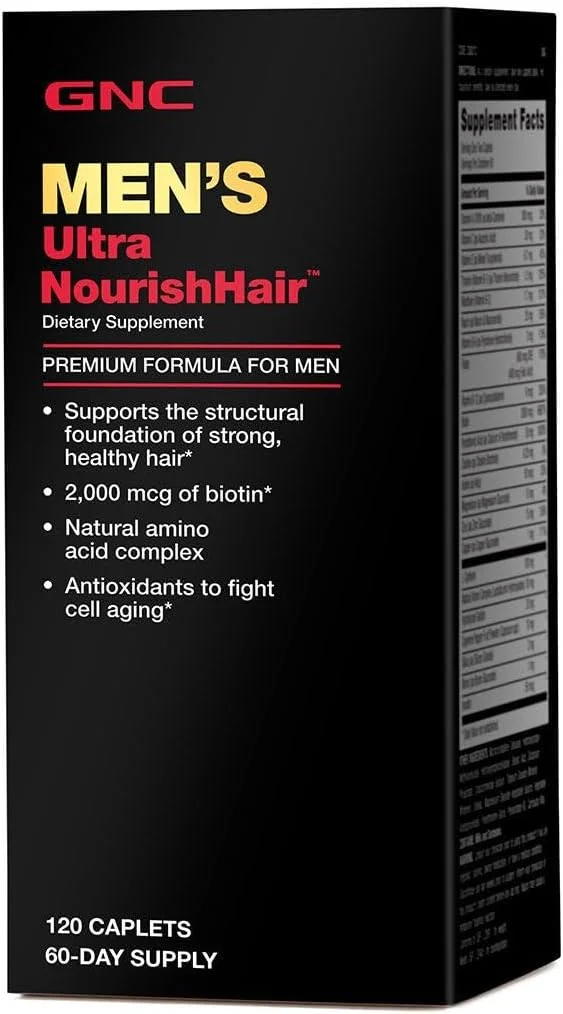 مکمل موی مردانه GNC Ultra NourishHair - 120 عدد کپسول