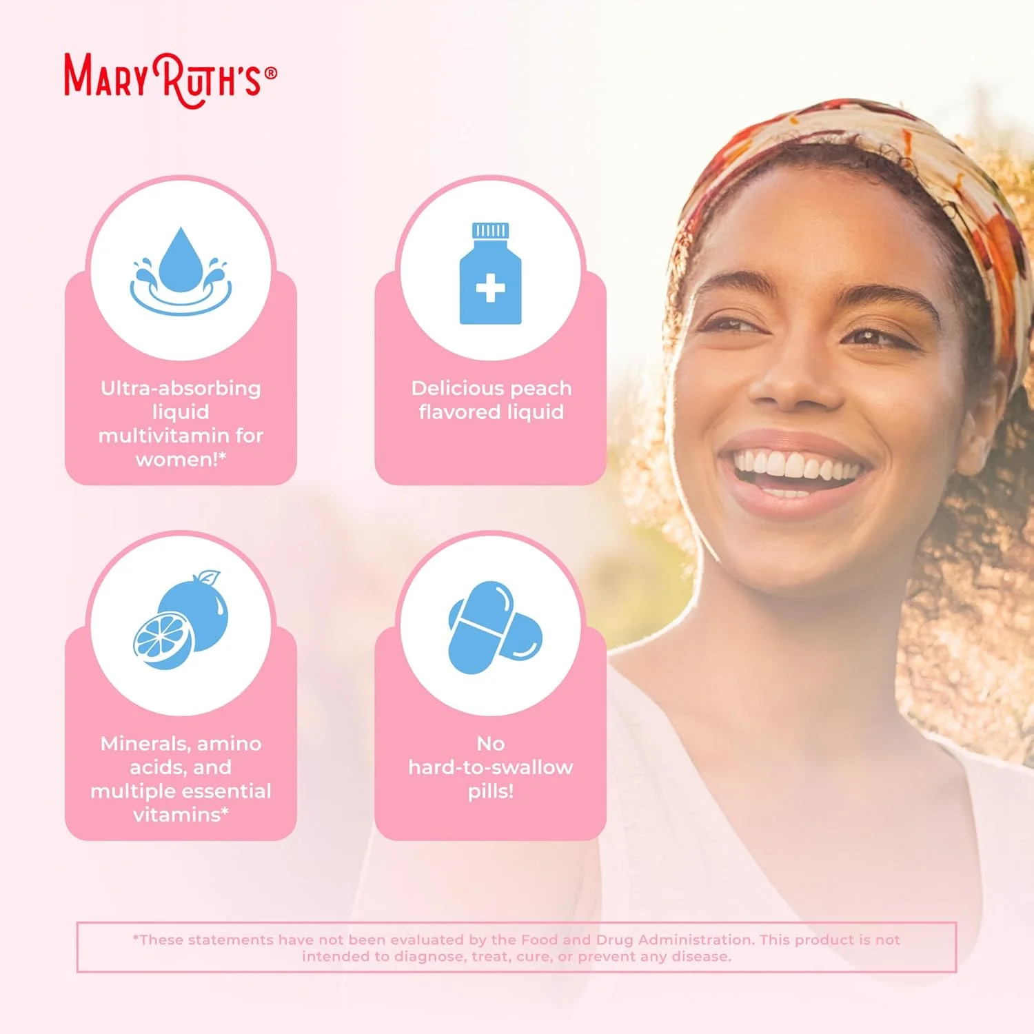 مولتی ویتامین ارگانیک زنان MaryRuth با لیپوزومال Lustriva برای رشد مو | بیوتین | ویتامین D، B | از نظر بالینی برای موهای ضخیم تر، خطوط ریز و مراقبت از پوست تست شده | سنین 18 سال به بالا | ویتامین های مو | 443 میلی لیتر مولتی ویتامین ارگانیک زنان MaryRuth با لیپوزومال Lustriva برای رشد مو | بیوتین | ویتامین D، B | از نظر بالینی برای موهای ضخیم تر، خطوط ریز و مراقبت از پوست تست شده | سنین 18 سال به بالا | ویتامین های مو | 443 میلی لیتر